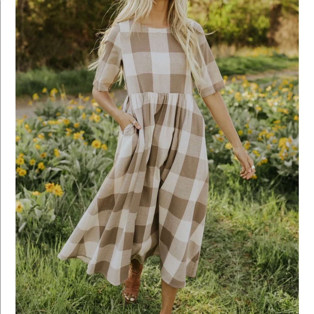 Roolee Maddie Buffalo Plaid Dress